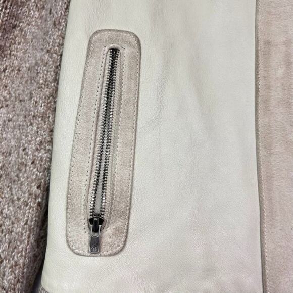 Alex Gaines Jacket Women's Small Leather Suede Cashmere Full Zip - Picture 11 of 13